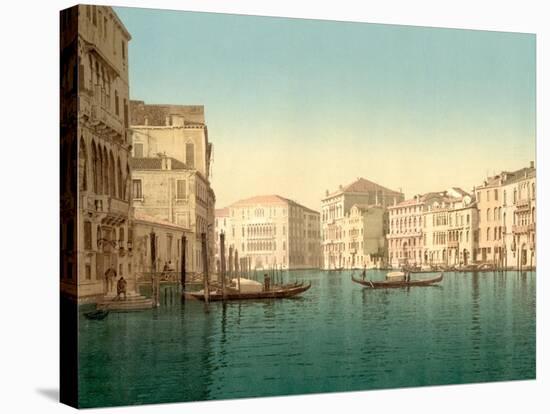 Grand Canal, Venice, Italy, C.1890-C.1900-null-Stretched Canvas