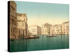 Grand Canal, Venice, Italy, C.1890-C.1900-null-Stretched Canvas