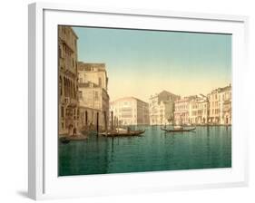 Grand Canal, Venice, Italy, C.1890-C.1900-null-Framed Giclee Print