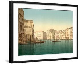 Grand Canal, Venice, Italy, C.1890-C.1900-null-Framed Giclee Print