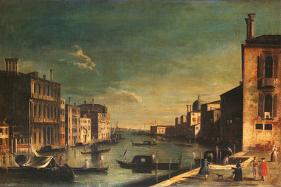 Grand Canal Venice, Looking East-Francesco Fironi-Framed Textured Art