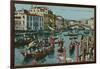 Grand Canal, Venice. Postcard Sent in 1913-Italian Photographer-Framed Giclee Print