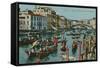 Grand Canal, Venice. Postcard Sent in 1913-Italian Photographer-Framed Stretched Canvas