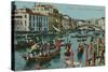 Grand Canal, Venice. Postcard Sent in 1913-Italian Photographer-Stretched Canvas