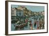 Grand Canal, Venice. Postcard Sent in 1913-Italian Photographer-Framed Giclee Print