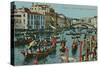 Grand Canal, Venice. Postcard Sent in 1913-Italian Photographer-Stretched Canvas