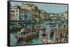 Grand Canal, Venice. Postcard Sent in 1913-Italian Photographer-Framed Stretched Canvas