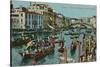 Grand Canal, Venice. Postcard Sent in 1913-Italian Photographer-Stretched Canvas