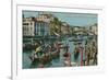 Grand Canal, Venice. Postcard Sent in 1913-Italian Photographer-Framed Giclee Print