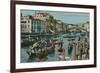 Grand Canal, Venice. Postcard Sent in 1913-Italian Photographer-Framed Giclee Print