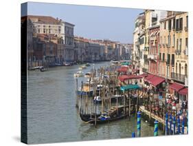 Grand Canal, Venice, UNESCO World Heritage Site, Veneto, Italy, Europe-Amanda Hall-Stretched Canvas