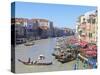 Grand Canal, Venice, UNESCO World Heritage Site, Veneto, Italy, Europe-Amanda Hall-Stretched Canvas