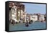 Grand Canal, Venice, UNESCO World Heritage Site, Veneto, Italy.-Nico Tondini-Framed Stretched Canvas