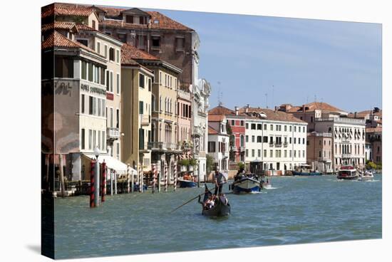 Grand Canal, Venice, UNESCO World Heritage Site, Veneto, Italy.-Nico Tondini-Stretched Canvas