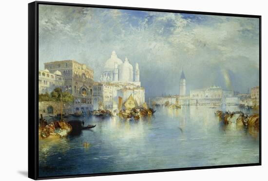 Grand Canal, Venice-Thomas Moran-Framed Stretched Canvas
