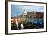 Grand Canal View at Campo del Traghetto, Venice-George Oze-Framed Photographic Print