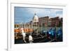 Grand Canal View at Campo del Traghetto, Venice-George Oze-Framed Photographic Print