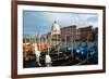Grand Canal View at Campo del Traghetto, Venice-George Oze-Framed Photographic Print