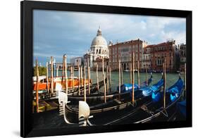 Grand Canal View at Campo del Traghetto, Venice-George Oze-Framed Photographic Print