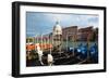 Grand Canal View at Campo del Traghetto, Venice-George Oze-Framed Photographic Print