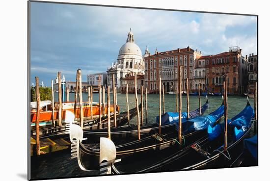 Grand Canal View at Campo del Traghetto, Venice-George Oze-Mounted Photographic Print