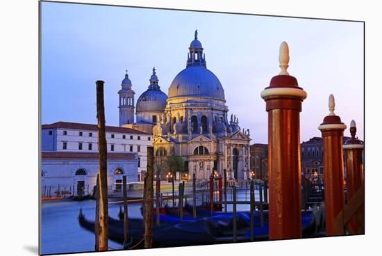 Grand Canal with Church of Santa Maria della Salute, Venice, UNESCO World Heritage Site, Veneto, It-Hans-Peter Merten-Mounted Photographic Print