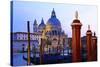 Grand Canal with Church of Santa Maria della Salute, Venice, UNESCO World Heritage Site, Veneto, It-Hans-Peter Merten-Stretched Canvas