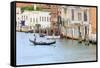 Grand Canal with Gondola. Venice. Italy-Tom Norring-Framed Stretched Canvas