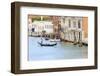 Grand Canal with Gondola. Venice. Italy-Tom Norring-Framed Photographic Print