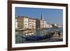 Grand Canal with St. Mark's Basilica Campanile in St. Mark's Square in the background, Venice UNESC-Marco Brivio-Framed Photographic Print