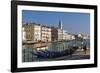 Grand Canal with St. Mark's Basilica Campanile in St. Mark's Square in the background, Venice UNESC-Marco Brivio-Framed Photographic Print