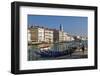 Grand Canal with St. Mark's Basilica Campanile in St. Mark's Square in the background, Venice UNESC-Marco Brivio-Framed Photographic Print