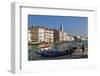 Grand Canal with St. Mark's Basilica Campanile in St. Mark's Square in the background, Venice UNESC-Marco Brivio-Framed Photographic Print