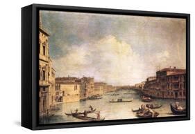 Grand Canal-Canaletto-Framed Stretched Canvas