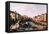 Grand Canal-Canaletto-Framed Stretched Canvas