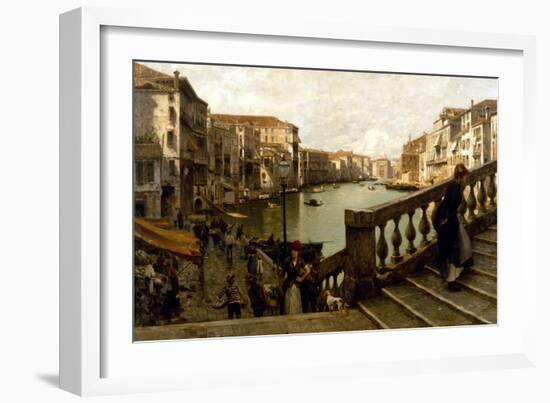 Grand Canal-Guglielmo Ciardi-Framed Giclee Print