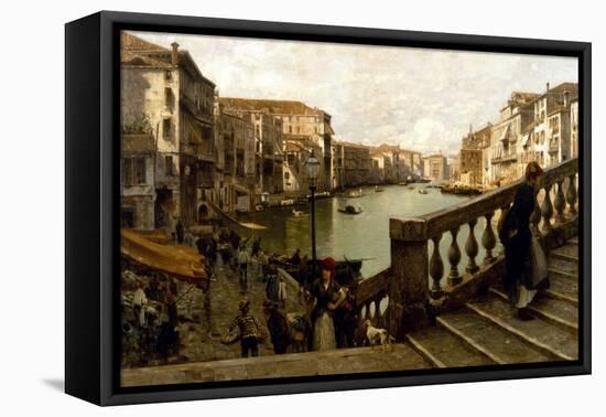 Grand Canal-Guglielmo Ciardi-Framed Stretched Canvas