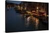 Grand Canale from Rialto Bridge at Blue Hour, Venice, Italy-PH.OK-Stretched Canvas