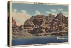 Grand Canyon, Arizona - Boulder Dam Area, Lake Mead Boat-Lantern Press-Stretched Canvas