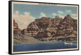 Grand Canyon, Arizona - Boulder Dam Area, Lake Mead Boat-Lantern Press-Framed Stretched Canvas