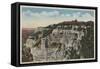 Grand Canyon, Arizona - El Tovar Hotel View-Lantern Press-Framed Stretched Canvas