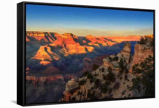 Grand Canyon at Sunset, Arizona-lucky-photographer-Framed Stretched Canvas