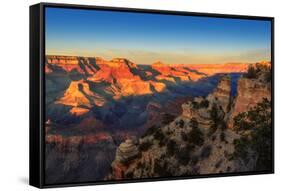 Grand Canyon at Sunset, Arizona-lucky-photographer-Framed Stretched Canvas