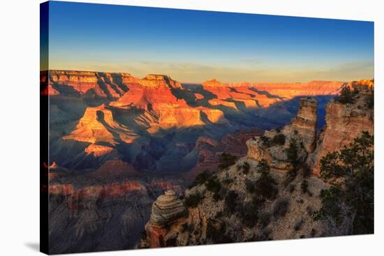Grand Canyon at Sunset, Arizona-lucky-photographer-Stretched Canvas