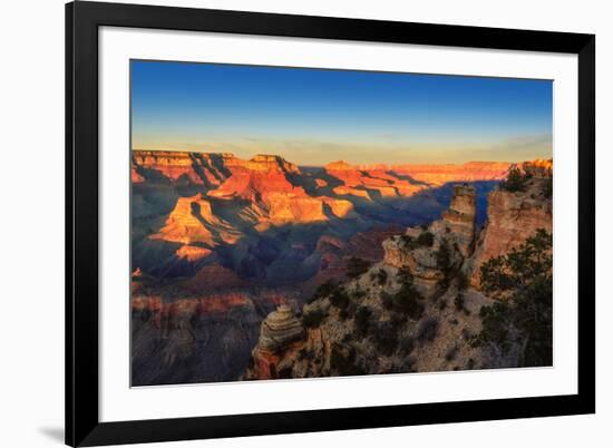 Grand Canyon at Sunset, Arizona-lucky-photographer-Framed Photographic Print