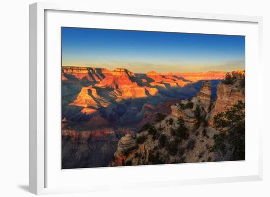 Grand Canyon at Sunset, Arizona-lucky-photographer-Framed Photographic Print