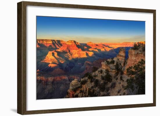 Grand Canyon at Sunset, Arizona-lucky-photographer-Framed Photographic Print