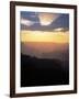 Grand Canyon at Sunset with Clouds, Grand Canyon NP, Arizona-Greg Probst-Framed Photographic Print