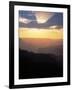 Grand Canyon at Sunset with Clouds, Grand Canyon NP, Arizona-Greg Probst-Framed Photographic Print