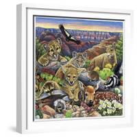 Grand Canyon Babies-Jenny Newland-Framed Giclee Print